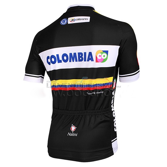 Abbigliamento Colombia 2014 Manica Corta E Pantaloncino Con Bretelle nero - Clicca l'immagine per chiudere